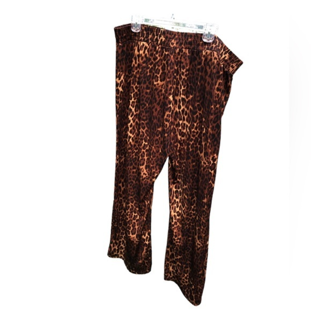 IMAN Leopard Print Leggings - Brown and Black